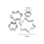 Lot de 4 emporte-pièces de Noël en forme d'étoiles Zenker Emporte-pièces