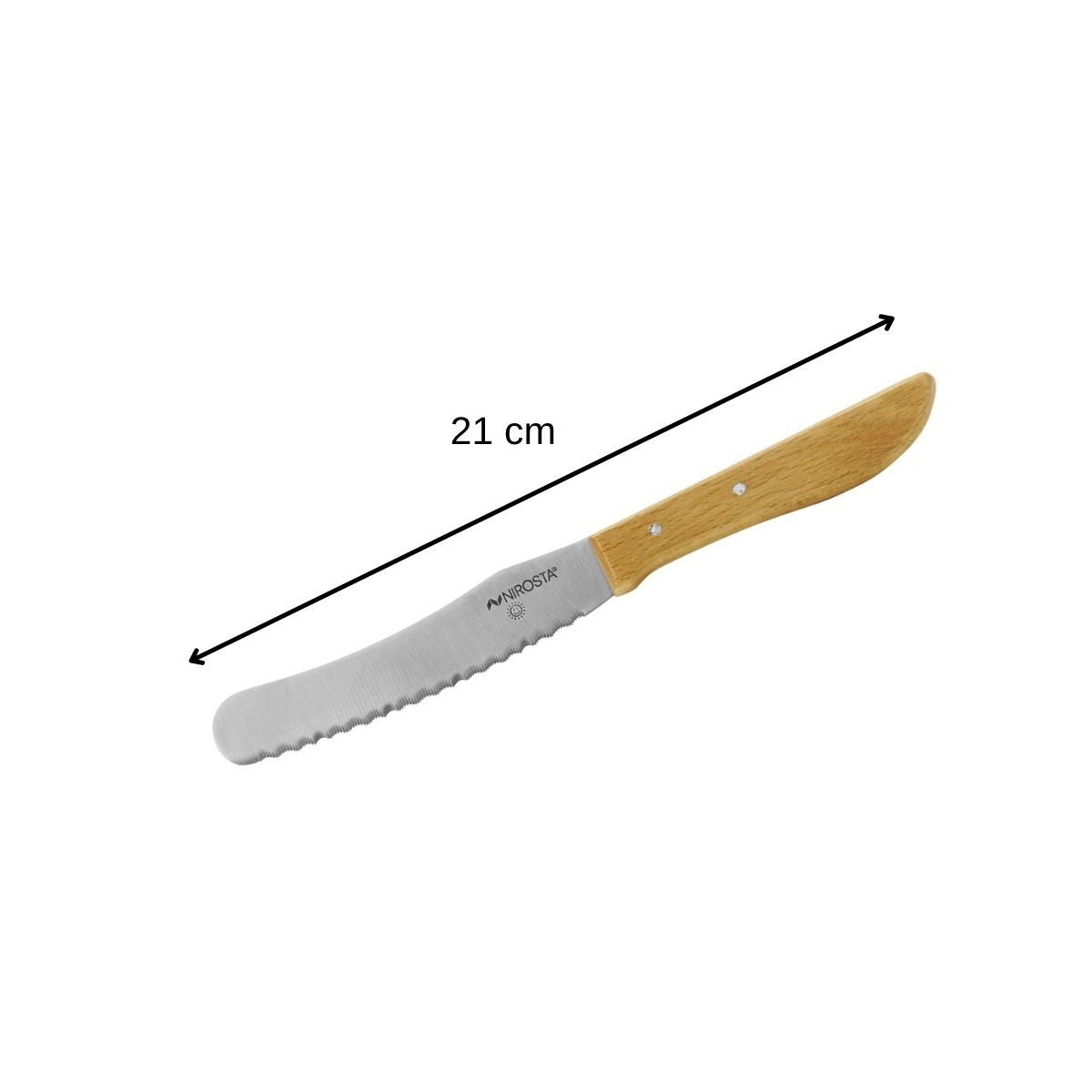 Couteau à pain et à beurre 21 cm Nirosta