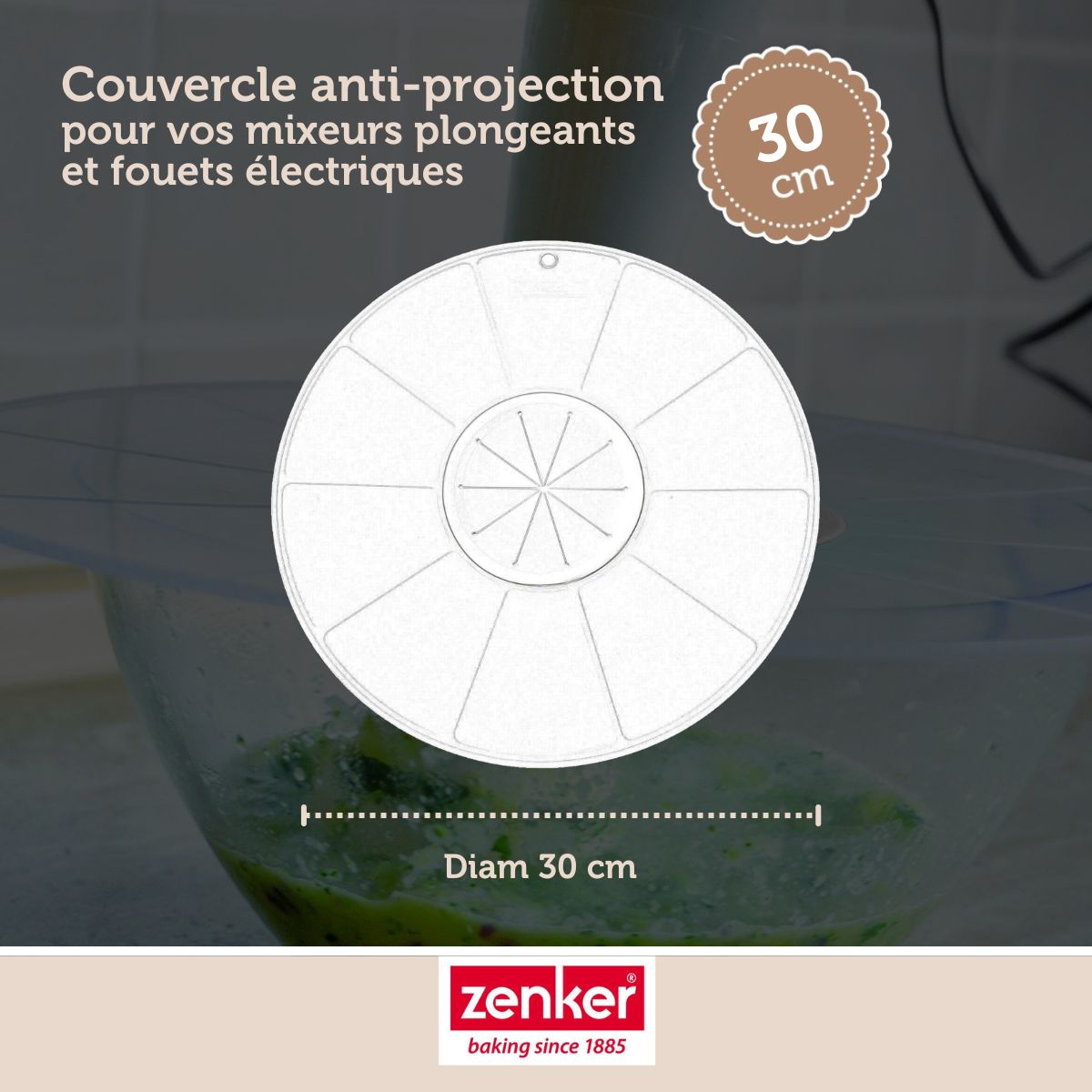 Couvercle anti projections Zenker