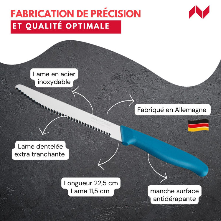 Couteau petit-déjeuner 22,5 cm Nirosta Elemental