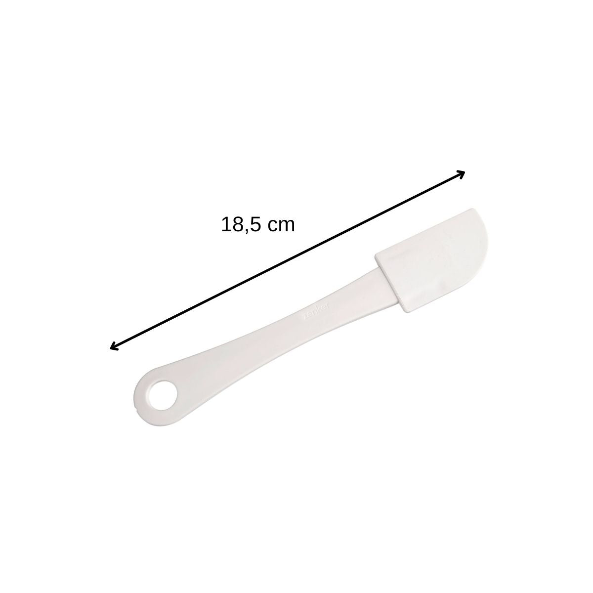 Spatule de pâtisserie blanche 18,5 cm Zenker