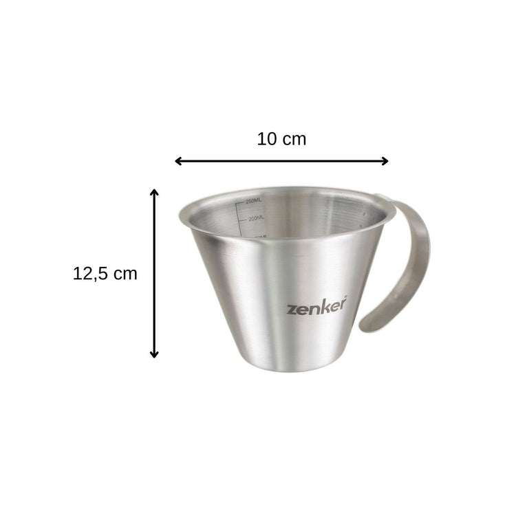 Verre doseur en inox 250 ml Zenker