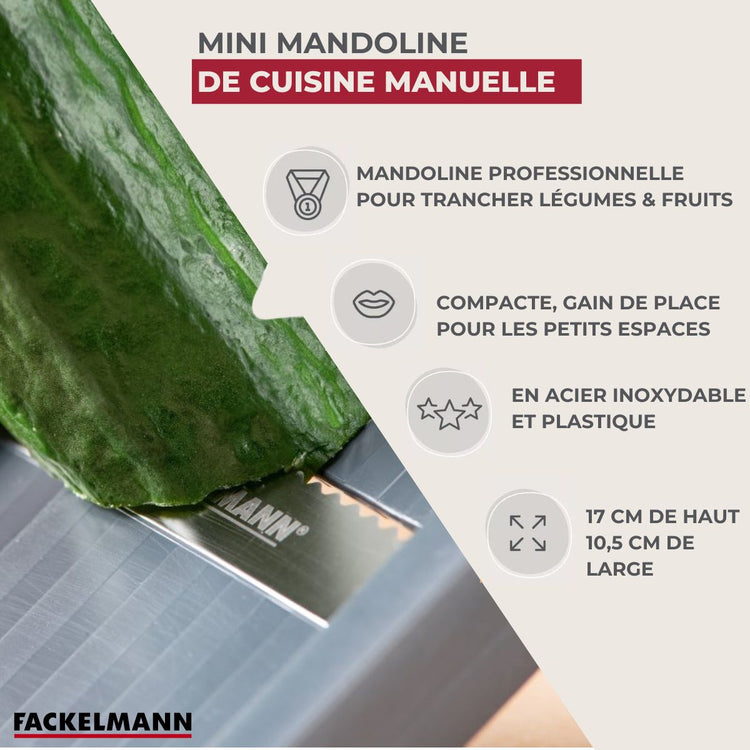 Mini mandoline professionnelle Fackelmann Handmade Tradition