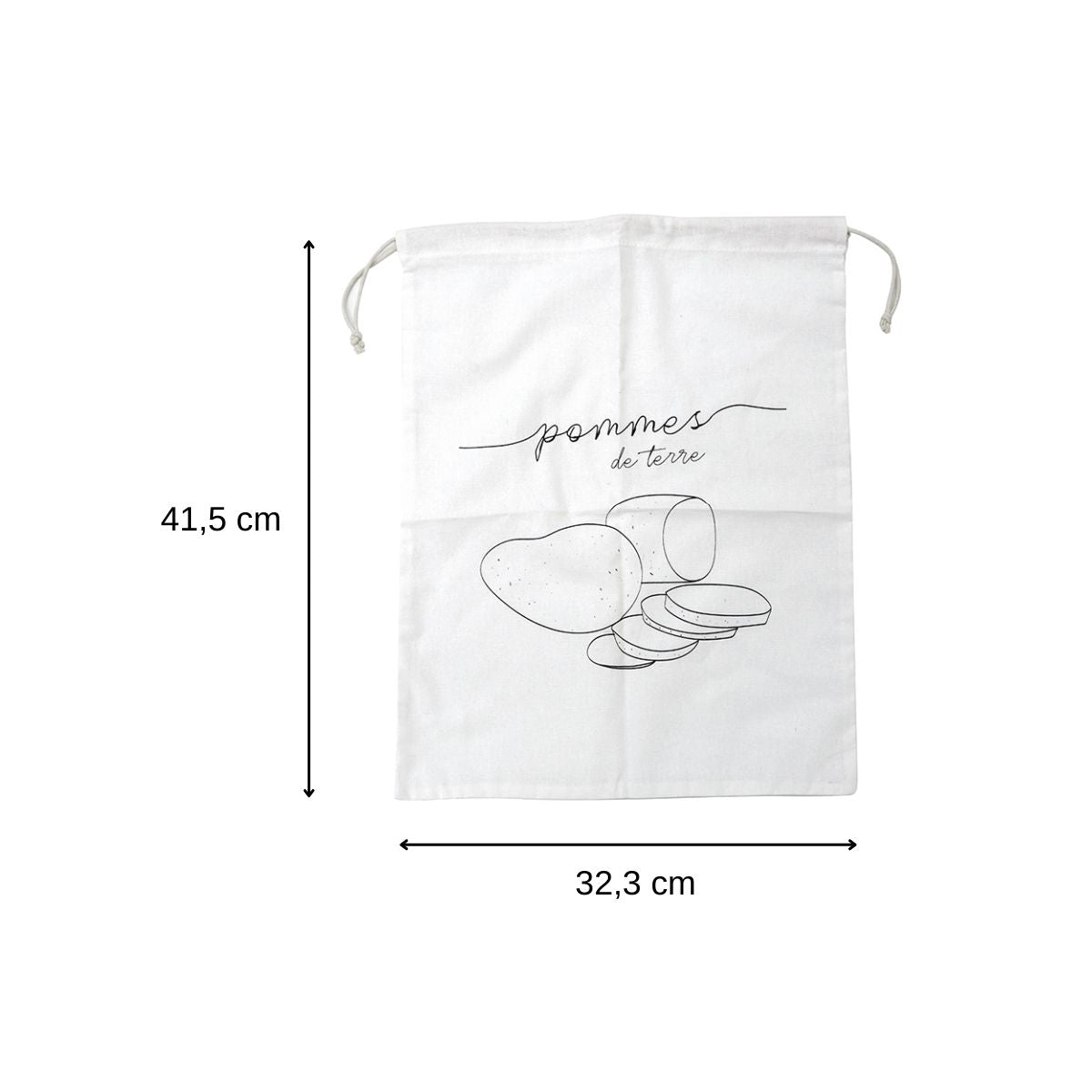 Sac de conservation pour pommes de terre en coton Fackelmann Eco Friendly