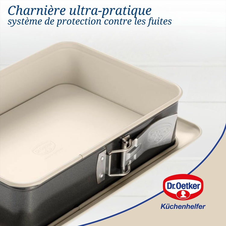 Moule à gâteau céramique et plat four Dr Oetker Back Trend