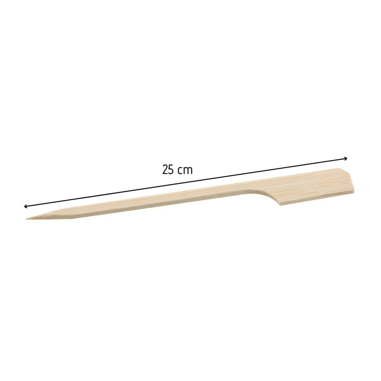 Lot de 50 pics à brochettes en bois 25 cm Fackelmann Basic