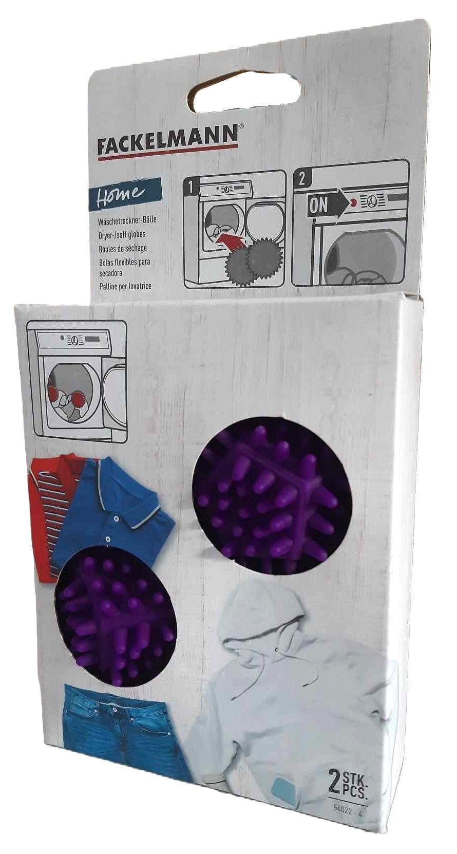 Lot de 2 balles de séchage pour le linge Fackelmann