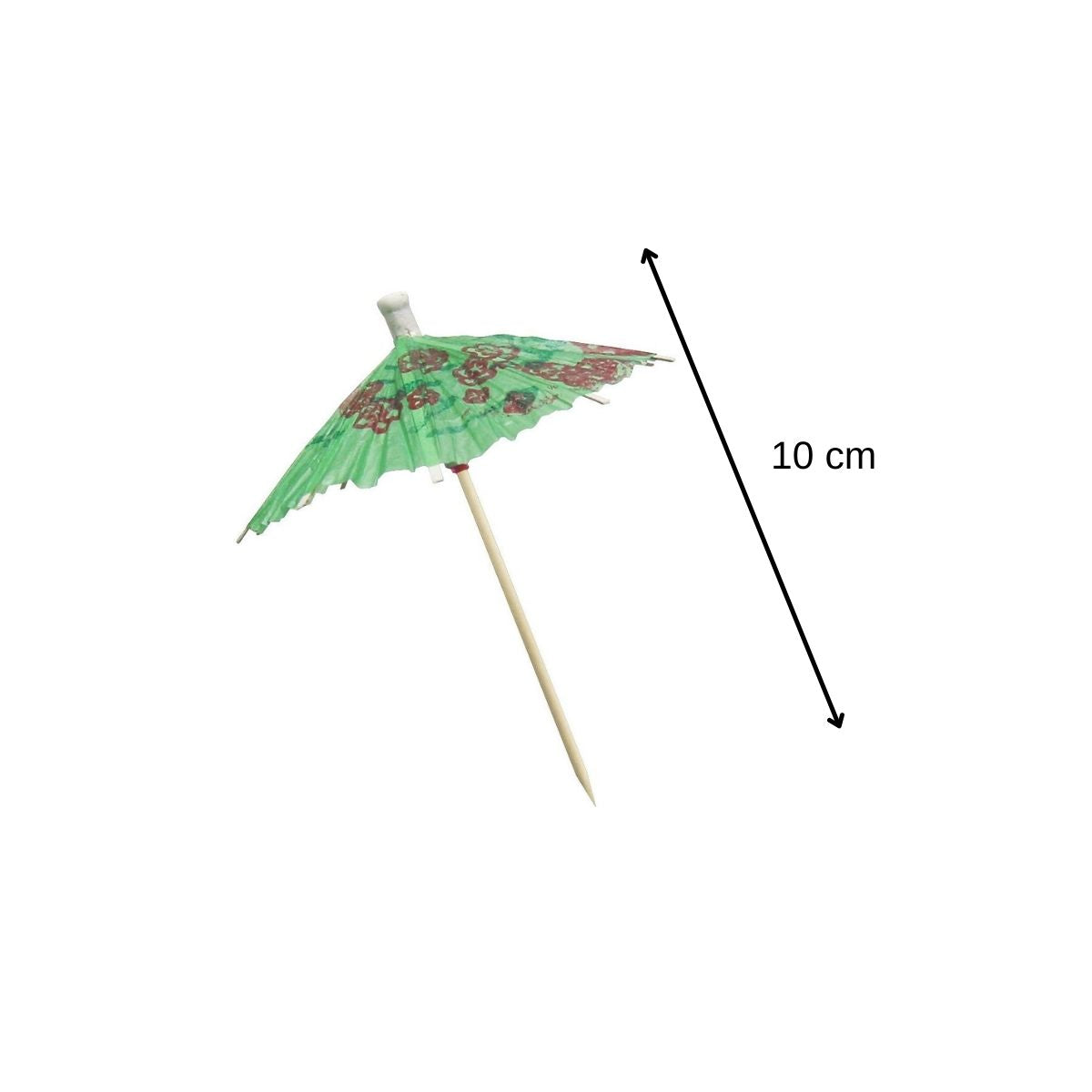 Lot de 20 mini parasols pour cocktail Fackelmann