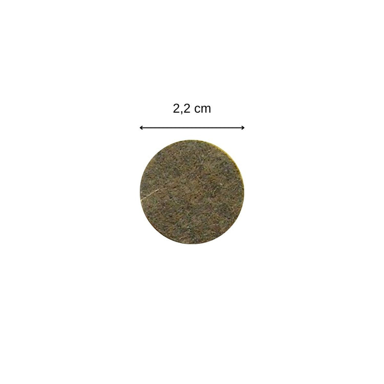 Rondelles feutre adhésives diamètre 22 mm par 12 Fackelmann