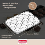Moule 12 muffins Zenker Black Metallic