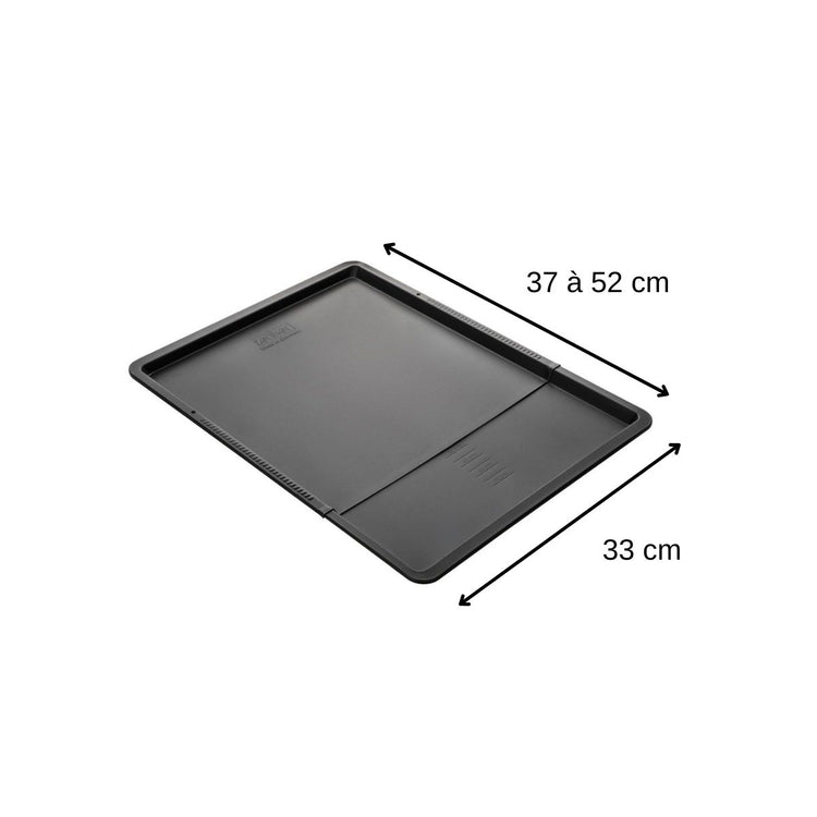 Plaque à pâtisserie extensible de 37 x 52 cm Zenker Black Metallic