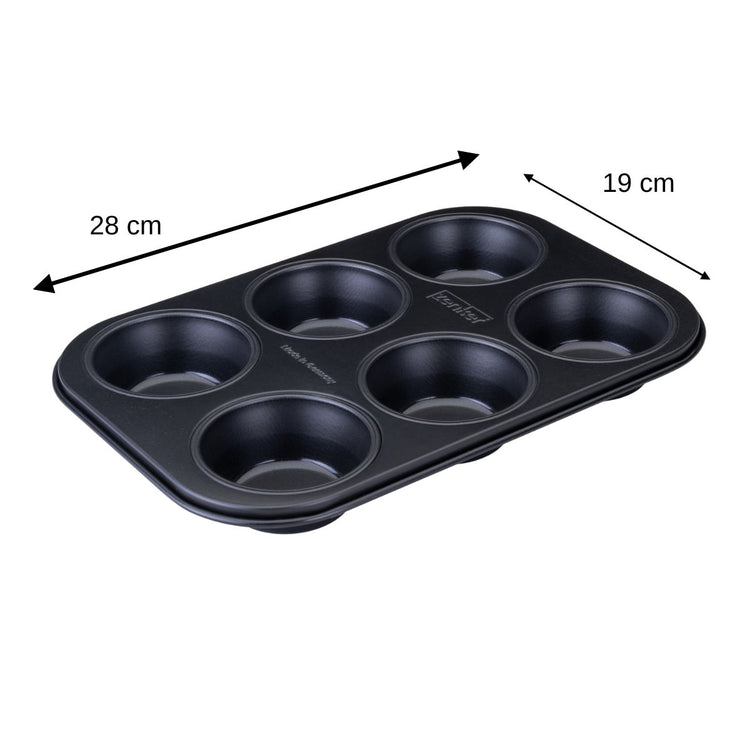 Moule à muffins 6 empreintes 28 x 19 cm Zenker Perfect Black +
