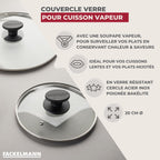 Couvercle de cuisson en verre 20 cm Fackelmann