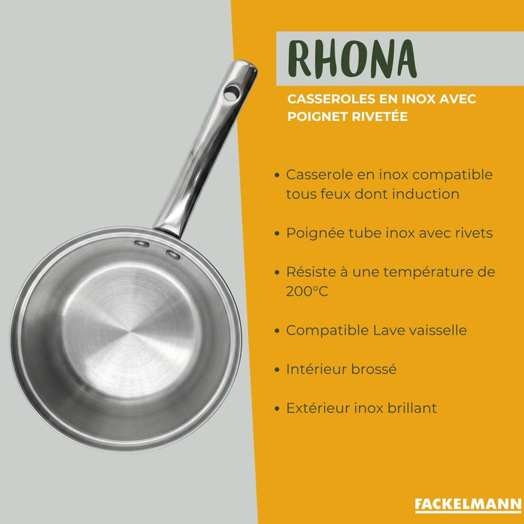 Casserole en inox 20 cm Fackelmann Rhona