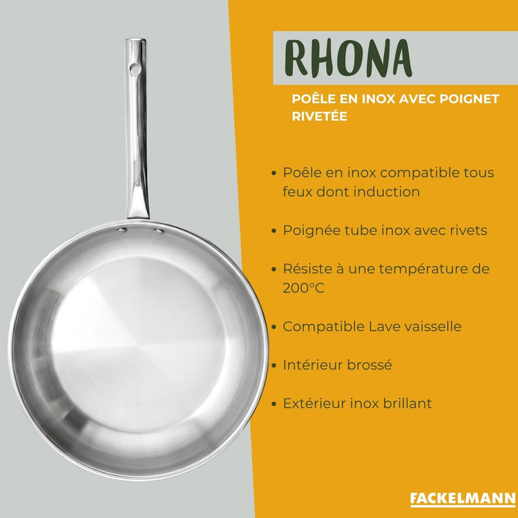 Poêle à frire en inox 20 cm Fackelmann Rhona