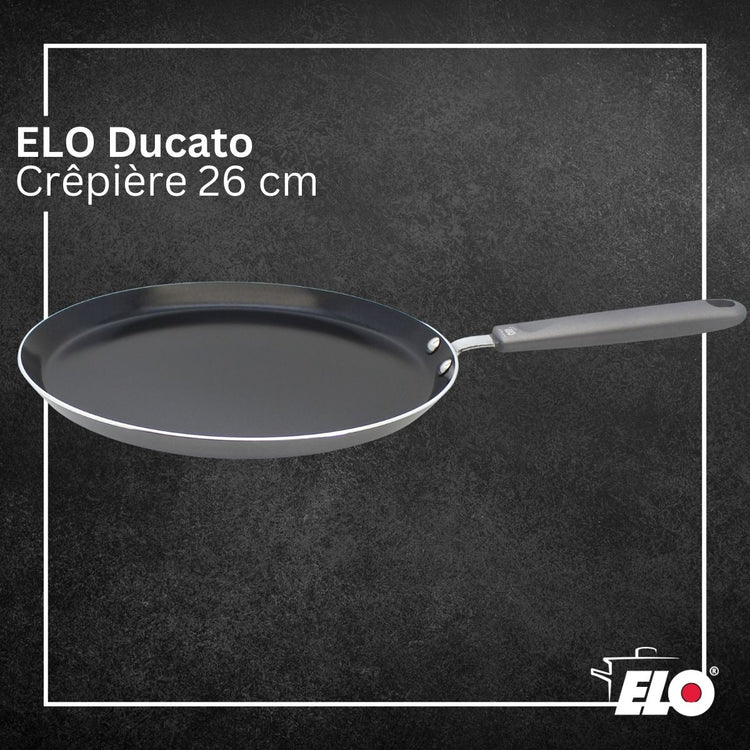 Poêle à crêpes 26 cm antiadhésive sans PFAS Elo Ducato