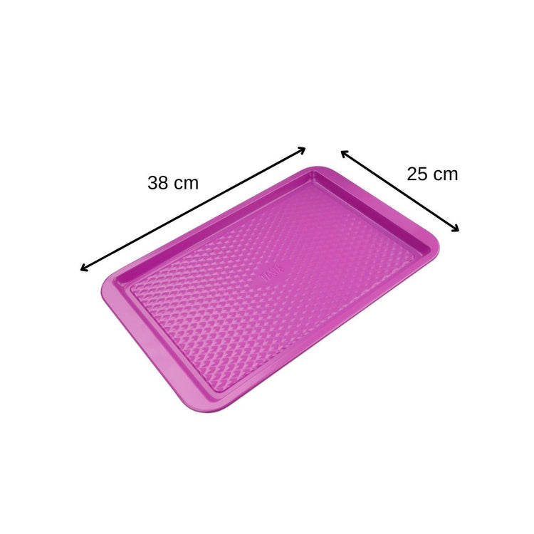 Plaque de four rectangulaire fuchsia Tasty Pâtisserie