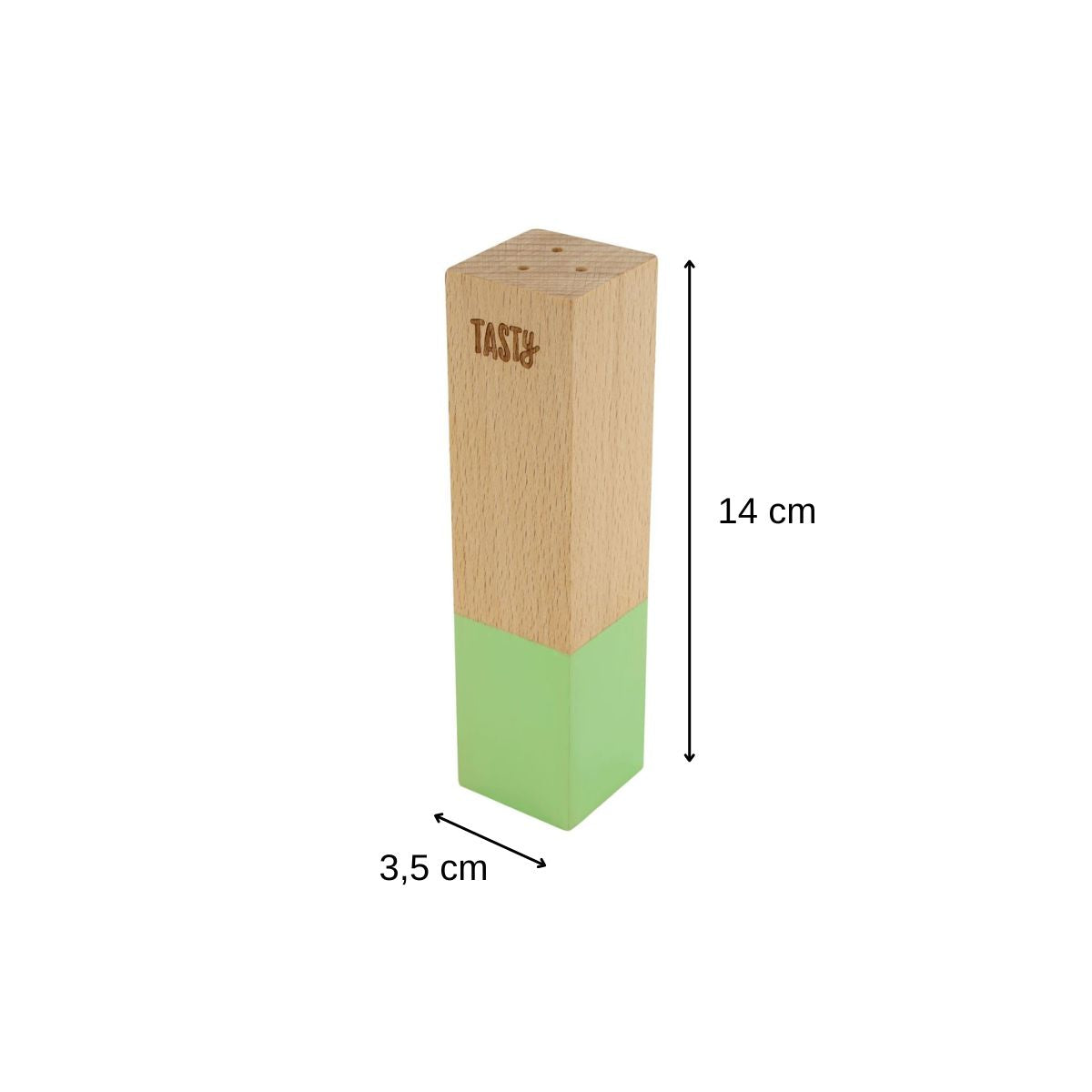 Salière en bois Tasty Green