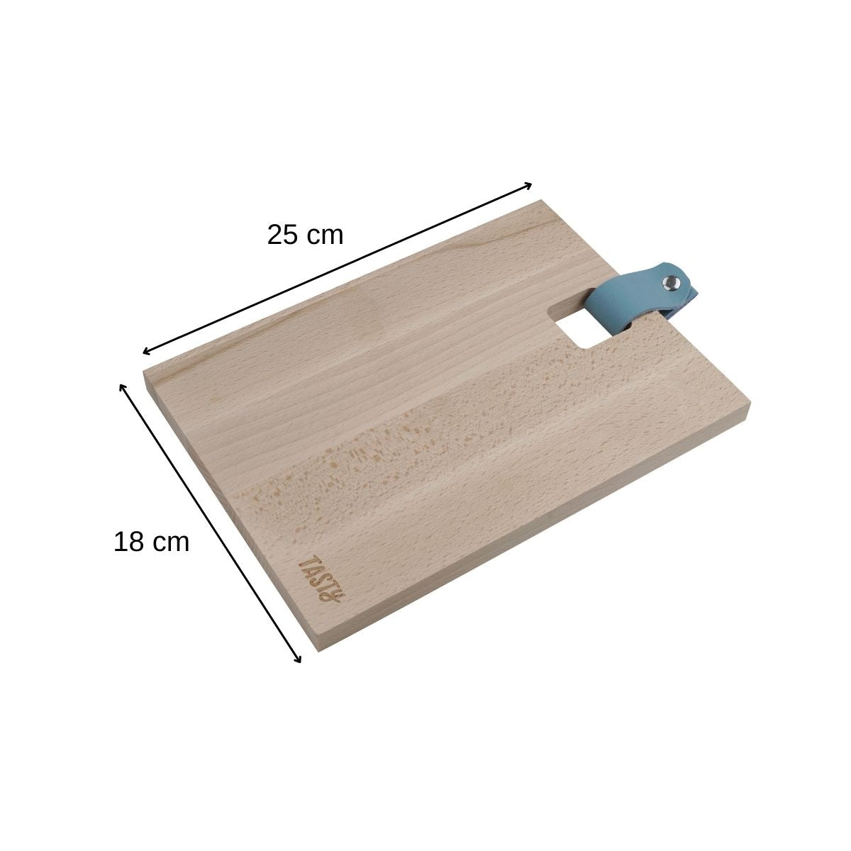 Planche à découper en bois rectangulaire 25 x 18 cm Tasty Green