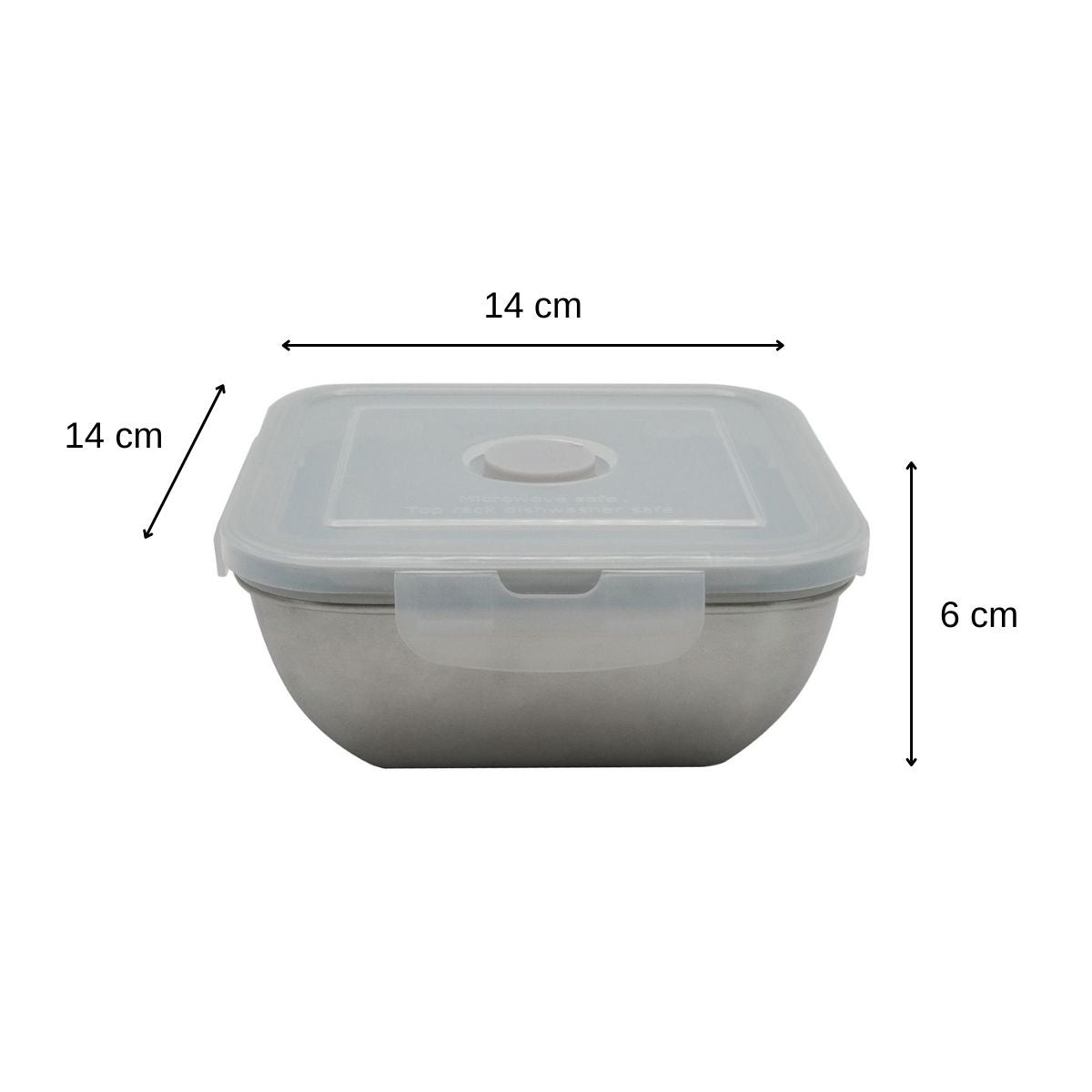 Lunch box en inox avec couvercle à clips 600 ml Fackelmann Move
