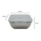 Lunch box en inox avec couvercle à clips 600 ml Fackelmann Move
