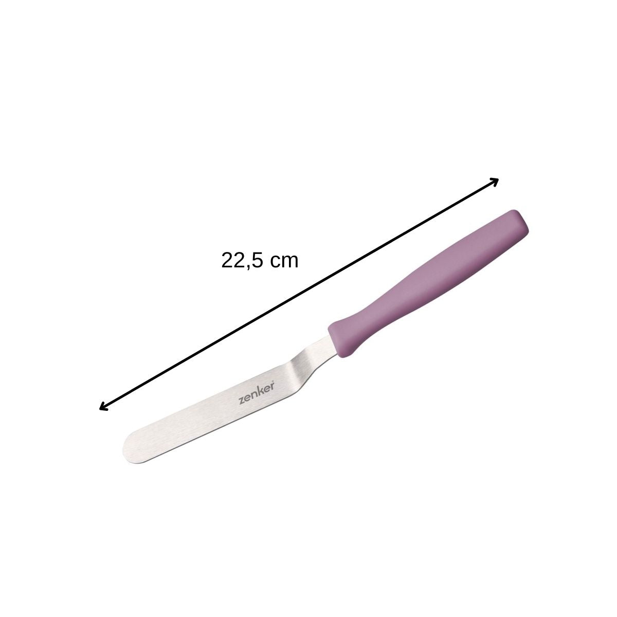 Spatule à pâtisserie coudée manche rose 22,2 cm Zenker Sweet Sensation