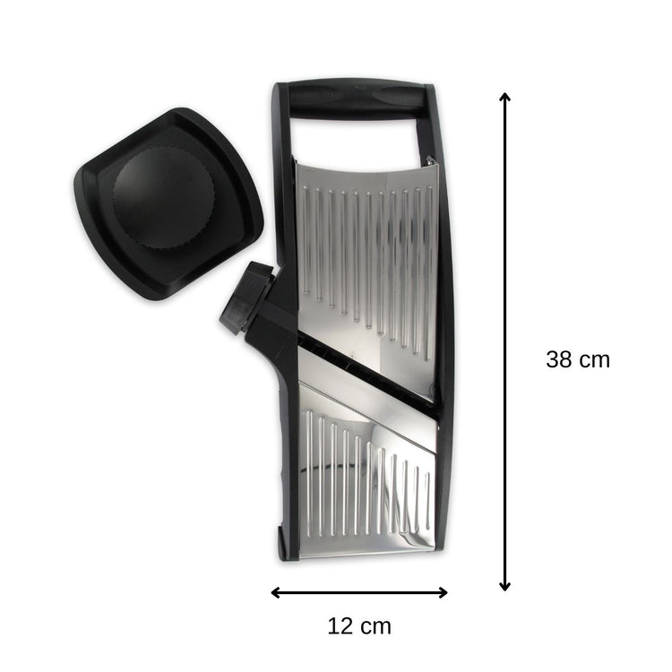 Mandoline professionnelle avec protège main en acier inoxydable Fackelmann Handmade Tradition