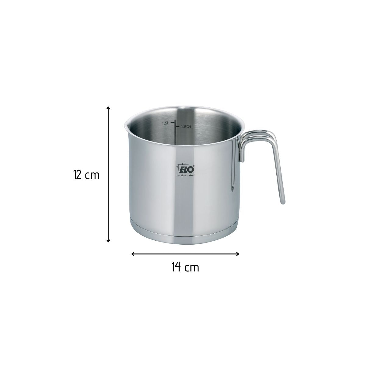 Pot à lait en inox 1,6 litres Elo Citrin