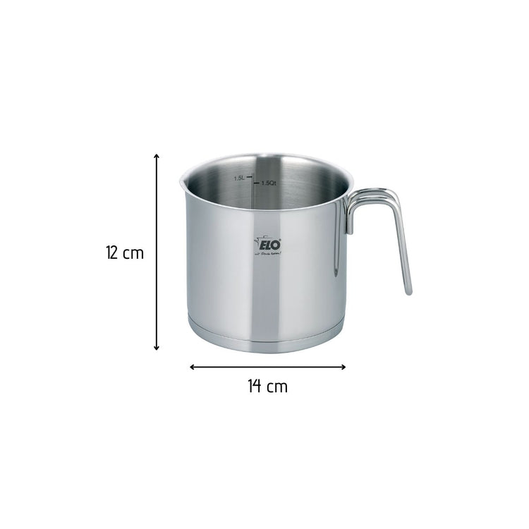 Pot à lait en inox 1,6 litres Elo Citrin