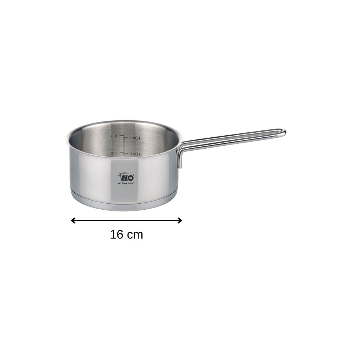 Casserole en inox 16 cm capacité 1,3 litres Elo Citrin