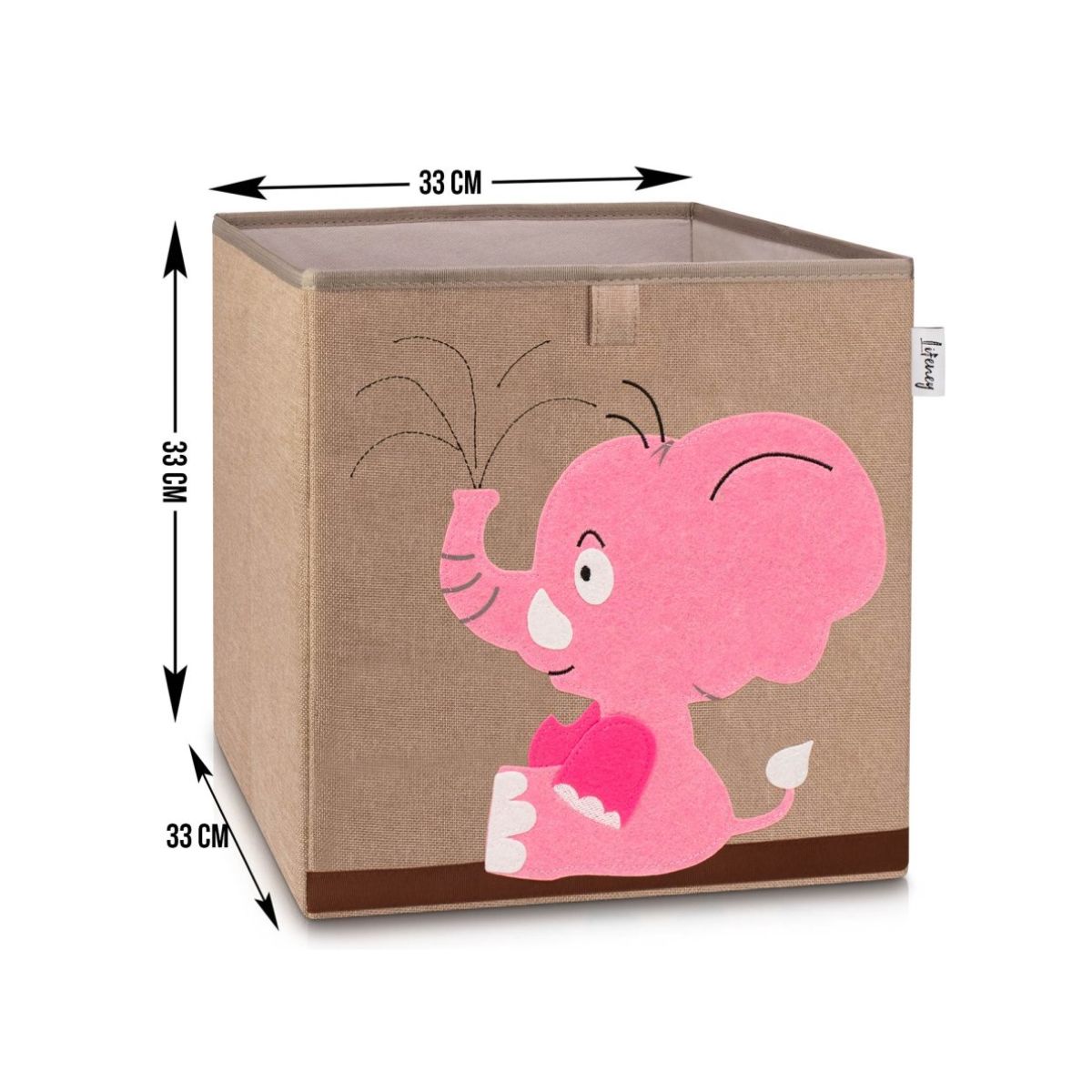 Boîte de rangement "éléphant rose" , compatible avec l'étagère IKEA KALLAX Lifeney