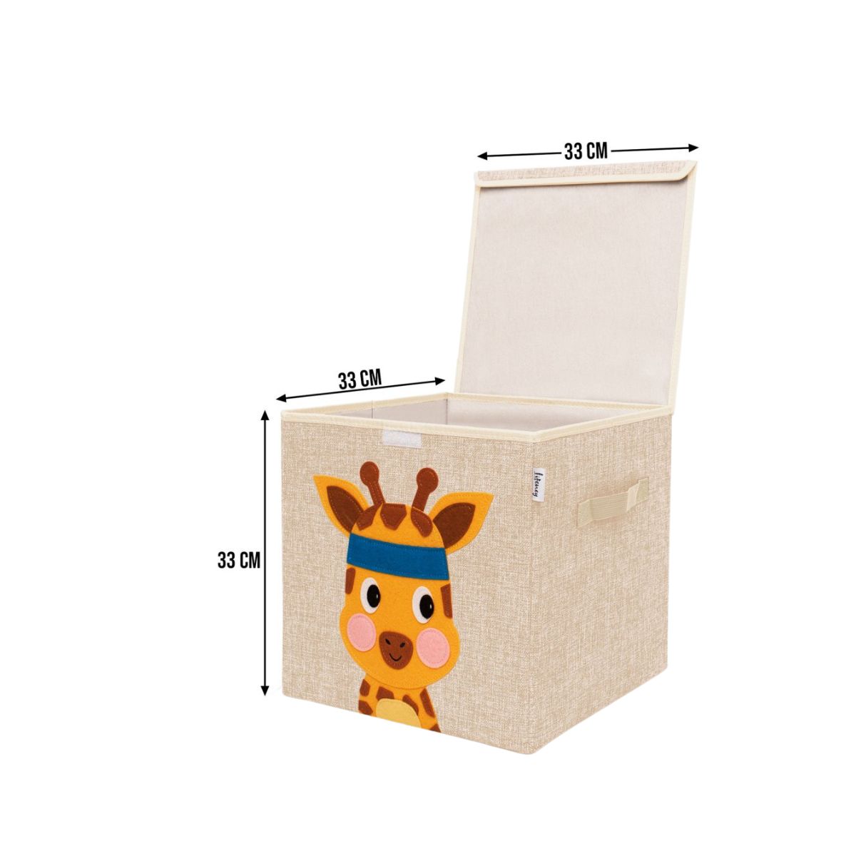 Boîte de rangement "girafe" avec couvercle, compatible avec l'étagère IKEA KALLAX Lifeney