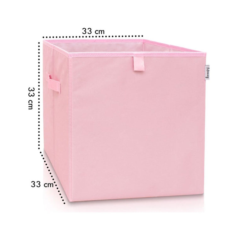 Boîte de rangement coloris rose, compatible avec l'étagère IKEA KALLAX Lifeney