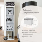 Boîte de rangement avec couvercle fond noir Lifeney Shaun le mouton