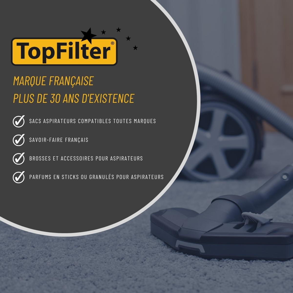 Brosse aspirateur universelle avec pédale TopFilter
