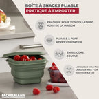 Lot de 12 boîtes à snacks pliables avec 3 boîtes à sauce Fackelmann Storage