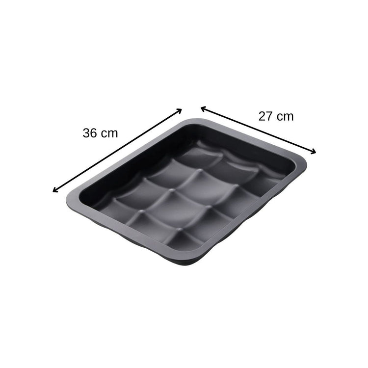 Lot avec 1 Moule 12 mini pains 36 x 27 cm, 1 spatule Zenker et 2 bols à mixer en inox Fackelmann