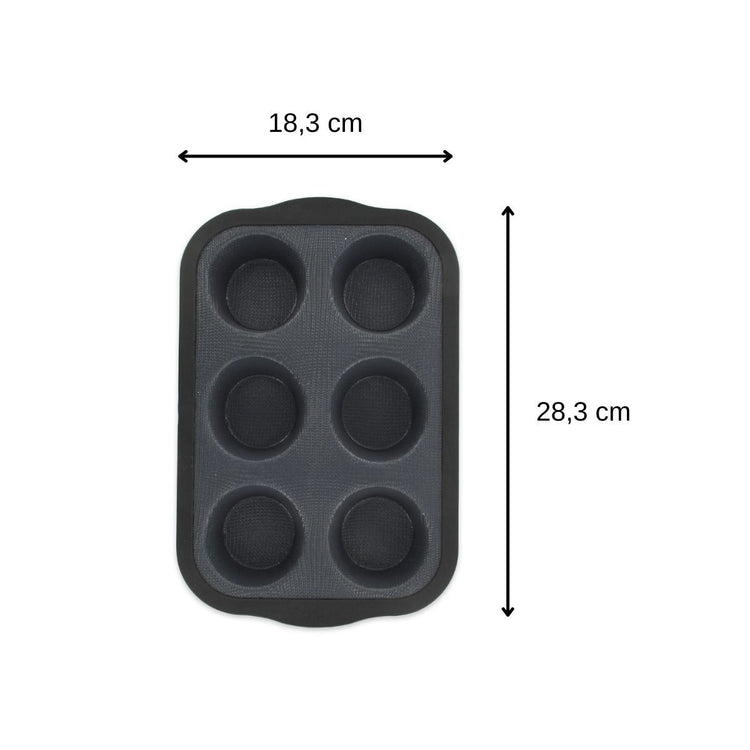Set à pâtisserie 1 moule à muffins en silicone fibre de verre, 2 bols à mixer et 1 spatule Zenker Silicone