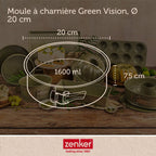 Set de 4 ustensiles de pâtisserie moule à manqué 2 bols et spatule Zenker Green Vision