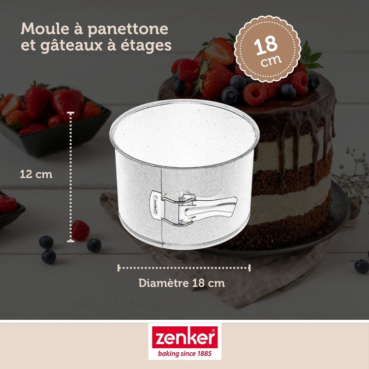 Set de 4 ustensiles de pâtisserie moule à gâteaux 2 bols et spatule Black metallic Black mettallic Zenker  Black mettallic