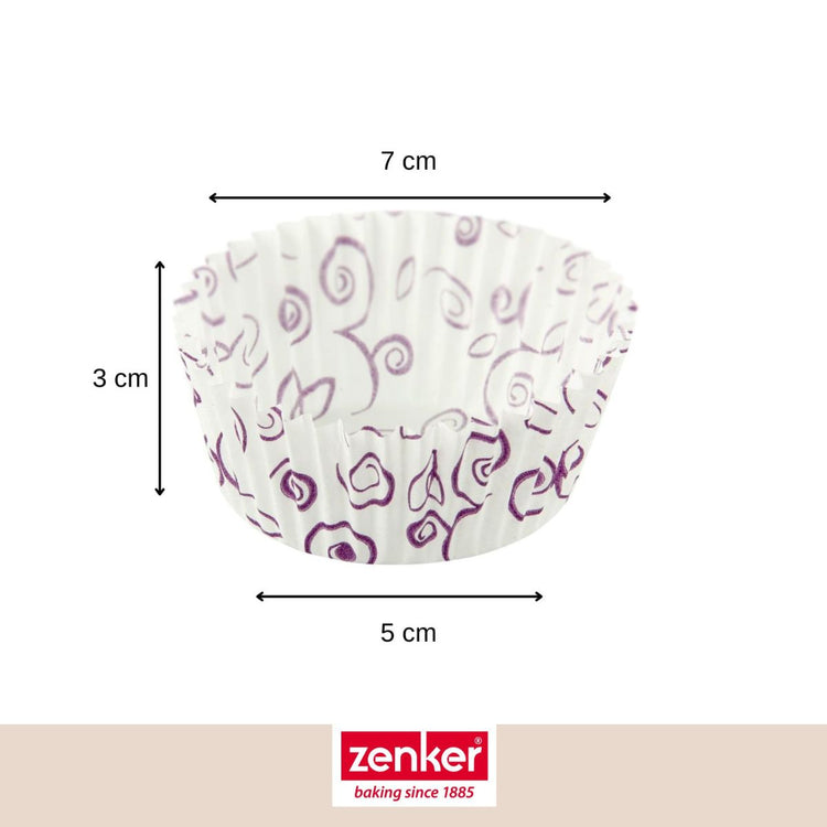 Set pâtisserie avec 50 moules à muffins en papier, 2 bols à mixer, verre mesureur et spatule Zenker