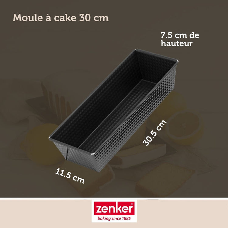 Set pâtisserie avec moule à cake 30,5 cm, 2 bols à mixer, verre mesureur et spatule Zenker