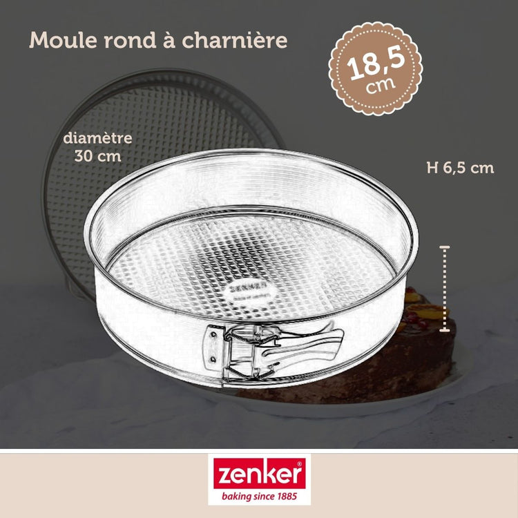 Set de 5 ustensiles de pâtisserie moule à gâteaux bol spatule pâtisserie et verre doseur Zenker Silver