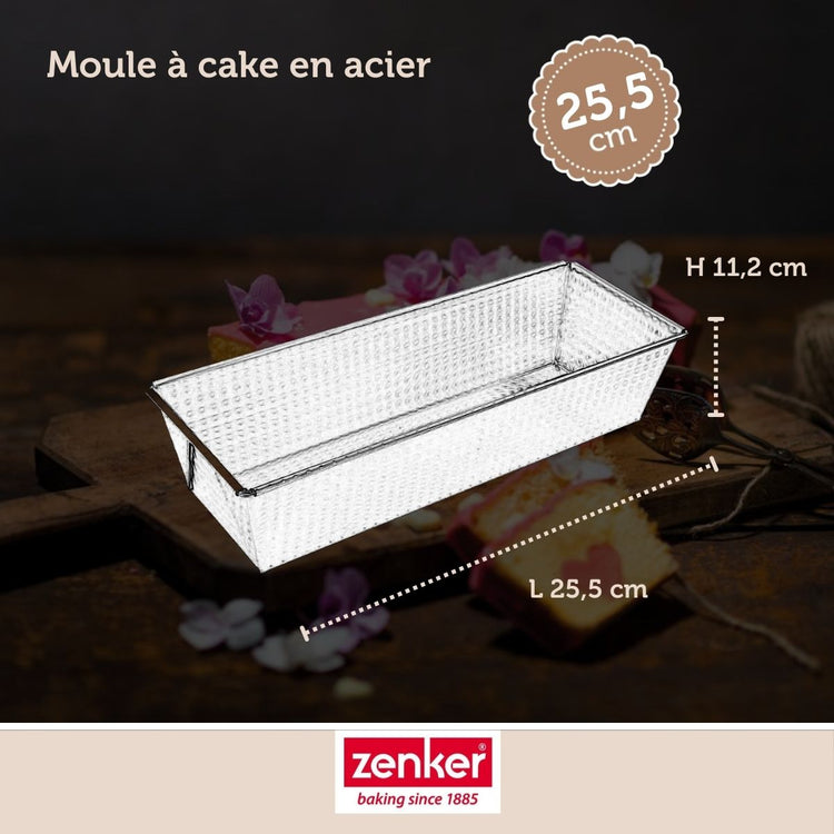 Set de 5 ustensiles de pâtisserie moule à gâteaux bols spatule et verre doseur Zenker Silver