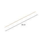 Lot de 60 pics à brochette en bois 30 cm Fackelmann Wood Edition