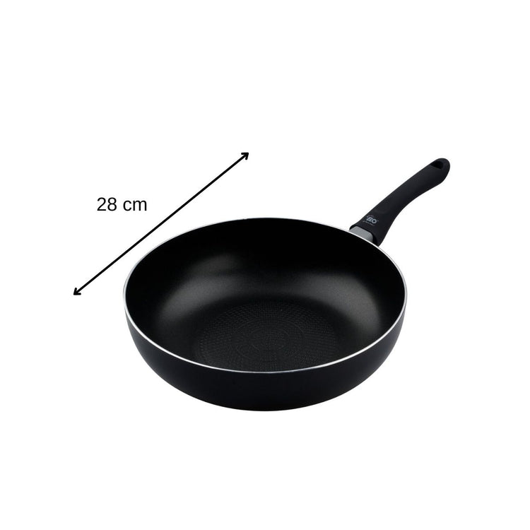Lot de 2 woks de cuisine de 20 cm et 28 cm en aluminium pressé Elo Smart Life