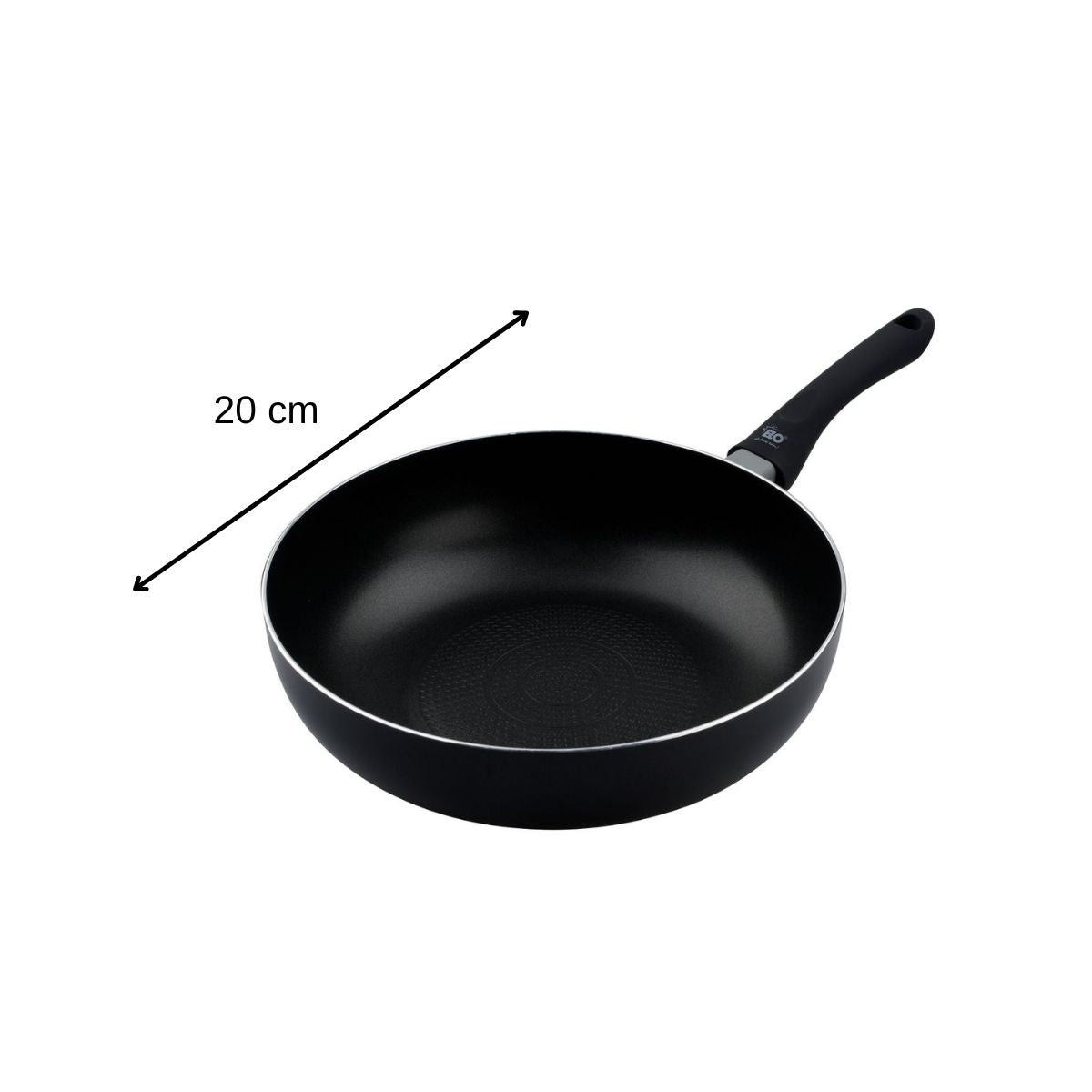 Poêle wok en aluminium avec couvercle en verre 20 cm Elo Smart life