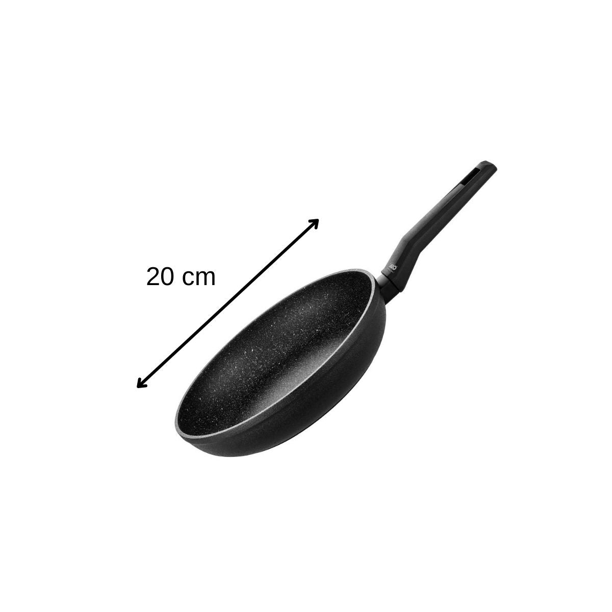 Lot de poêle à frire en aluminium et couvercle 20 cm Elo Granit Solution