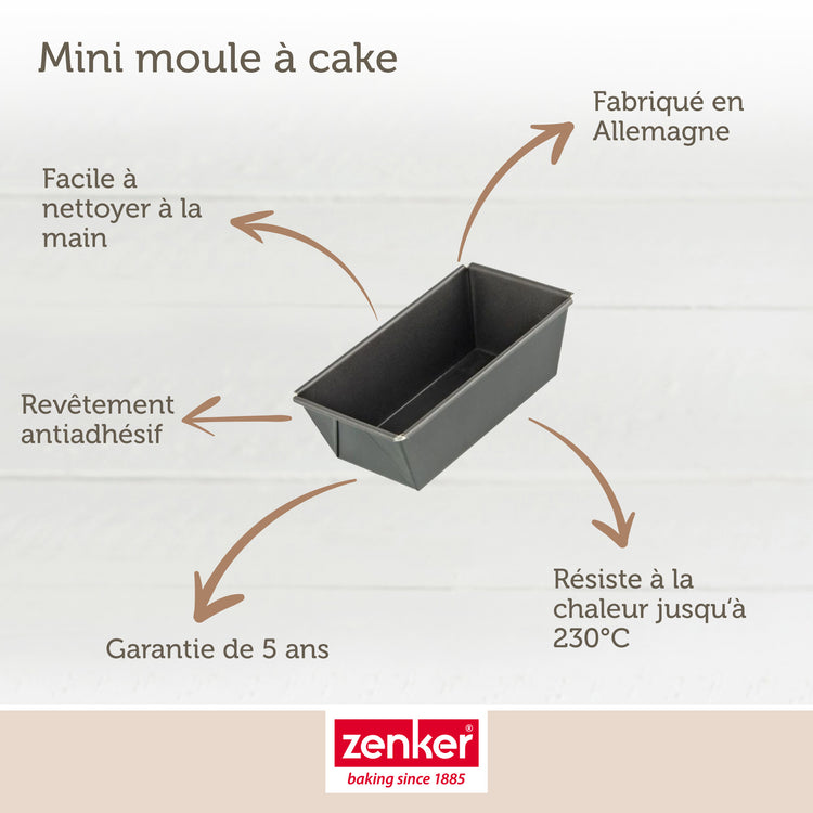 Ensemble de 2 moules à cakes 20 cm et 16 cm Zenker Special Mini