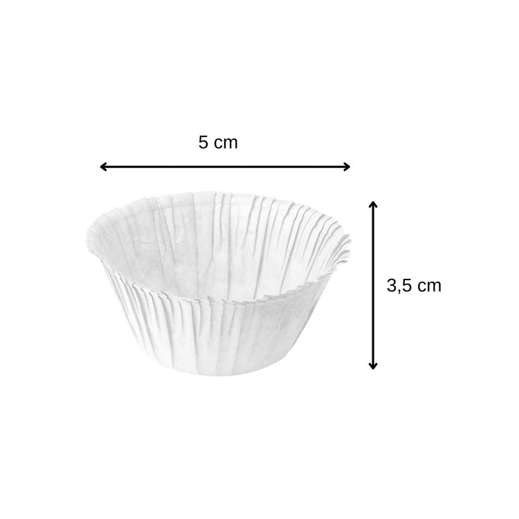 Lot de 90 moules à muffins en papier blanc épais 7,5 cm Zenker Smart Pastry